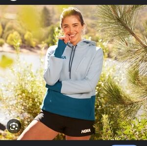 Hoka Women's Blue Hoodie Sweatshirt